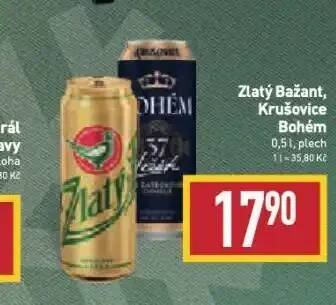Billa Pivo zlatý bažant nabídka