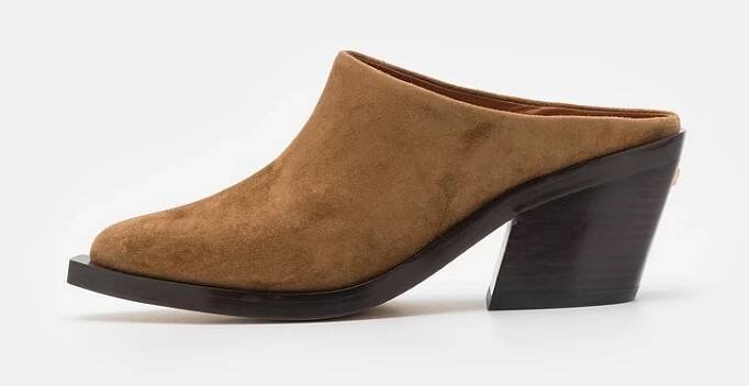 COACH PALOMA MULE - Pantofle na podpatku - coconut