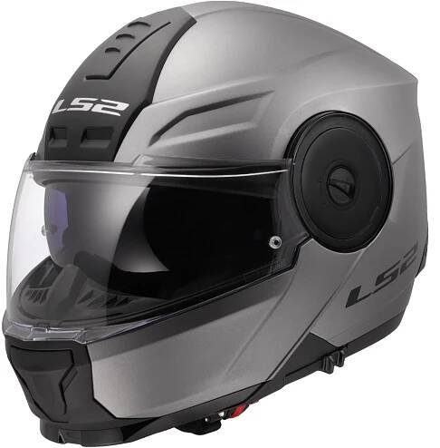 Helma na motorku Výklopná moto přilba LS2 FF902 Scope II Solid Matt Titanium - M(57-58)