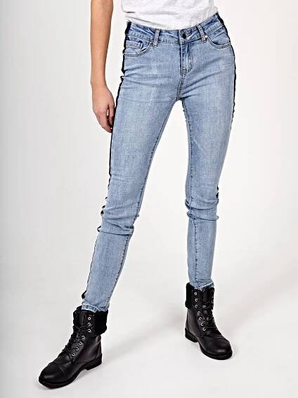 Džíny skinny s bočním pruhem | GATE