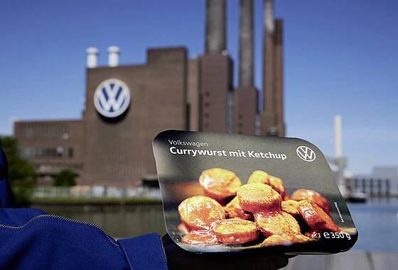 currywurst VW hotovka jídlo automobilka značka