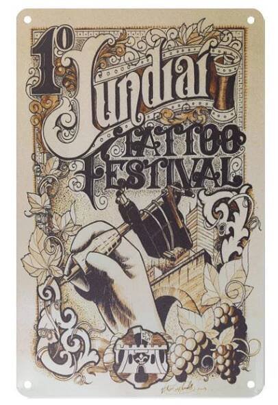 Plechová retro cedule Tattoo TA143