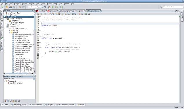 Nimbus - NetBeans IDE 6.9.1