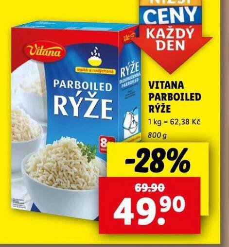 VITANA PARBOILED RÝŽE