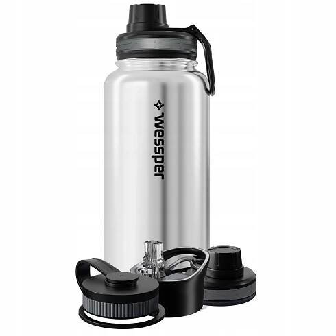 Wessper Activemax Steeline termoláhev termohrnek termoska 1000 ml Barva stříbrná