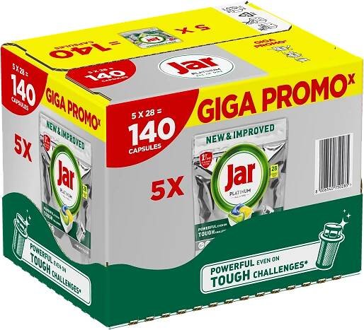 Jar Platinum Lemon kapsle do myčky box 140 ks