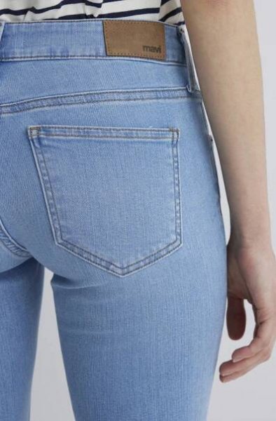 Dámské džíny MAVI Bella světle modré-seprané-25/32 | EXE JEANS | Specialisté na džíny Mustang, Cross, Mavi a další