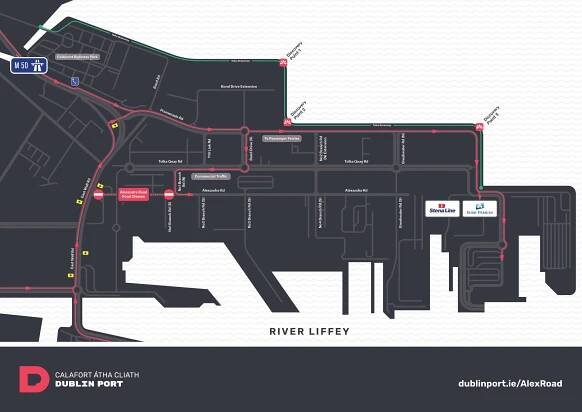 Alexandra Road Closure Notice - 19th July 2025 - Dublin Port