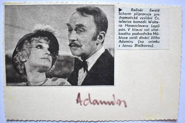Jiří Adamíra, herec