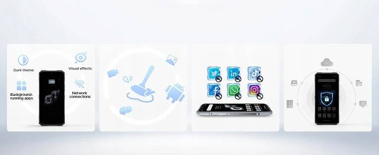 DOOGEE Smartfon BLADEGT 5G 6,72" 32/256GB 120Hz 5500mAh 48MP NFC WiFi6 AI Funkce odemknutí otiskem prstu bezkontaktní platby (NFC) rozpoznávání obličeje rychlé nabíjení