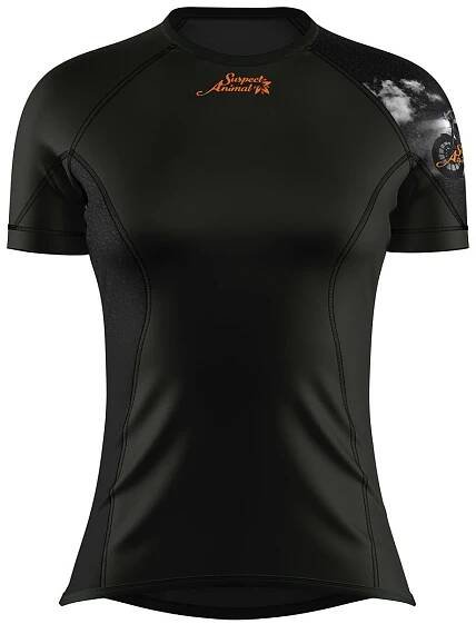 Dámské funkční triko krátký rukáv RIDER LADY černá Bamboo Ultra