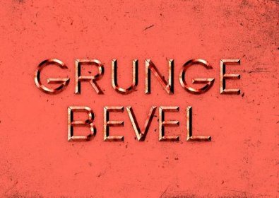 Grunge Bevel Text Effect | GraphicBurger