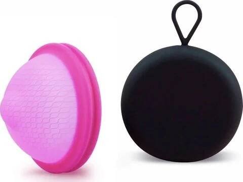 Bodylok Menstruační disk malinový + obal L