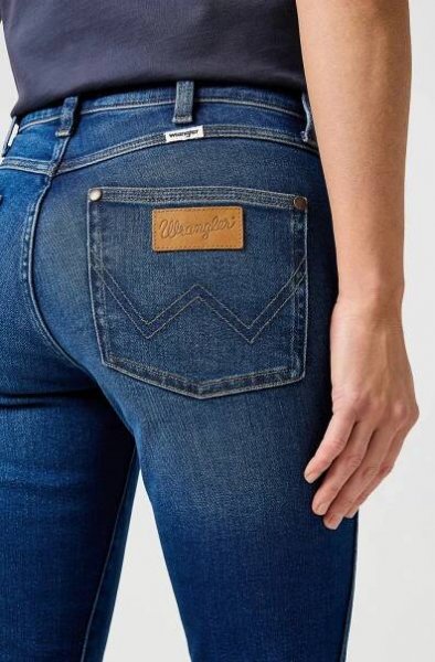 Dámské džíny WRANGLER Piper tmavě modré-seprané | EXE JEANS | Specialisté na džíny Mustang, Cross, Mavi a další