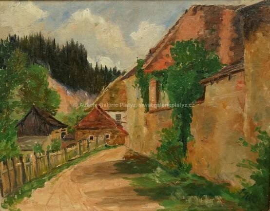Valérie Hachla-Myslivečková / Cesta ke mlýnu - detail aukce « Aukce « Aukční Galerie Platýz