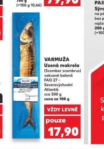 Kaufland Varmuža uzená makrela nabídka