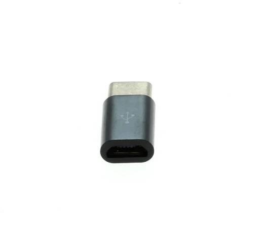 Adaptér s MicroUSB na USB-C, černý | MediaOutlet.cz