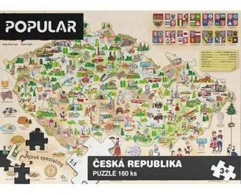 Puzzle Mapa České republiky 160d