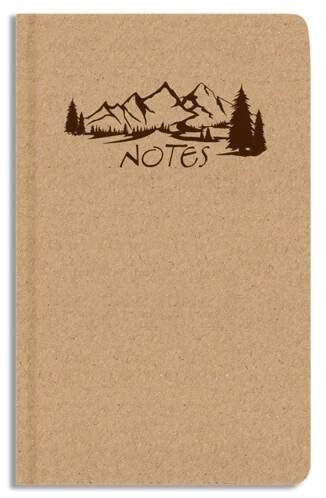 Notes prázdný - A5 - kraft - Hory