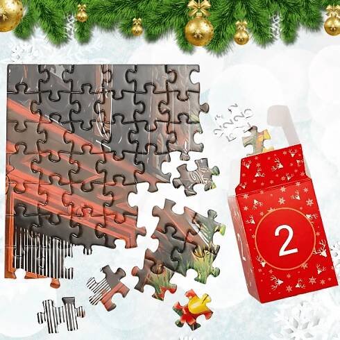 Adventní kalendář puzzle (1008 ks) - Shopdbest CZ