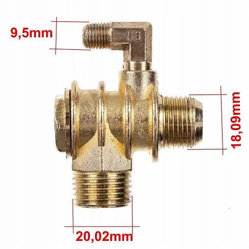 Zpětný ventil kompresoru 1/2 x 3/4 kompresor 100L - Allegro