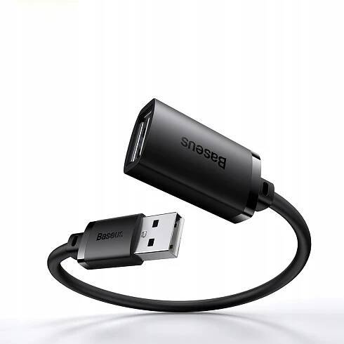 Prodlužovací USB kabel 2.0 0.5m Baseus AirJoy Series - černý za 49.00CZK - Allegro