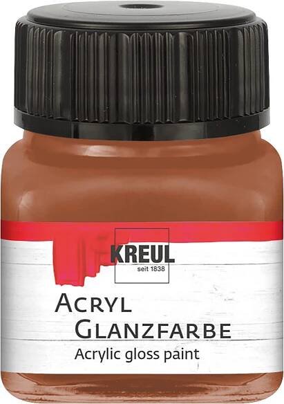 Akrylová barva KREUL 20ml lesklá světle hnědá - České-korálky.cz