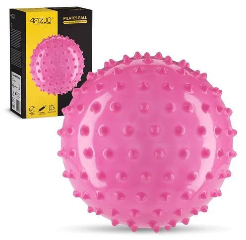 Rehabilitační míček s bodlinkami 20 cm růžový