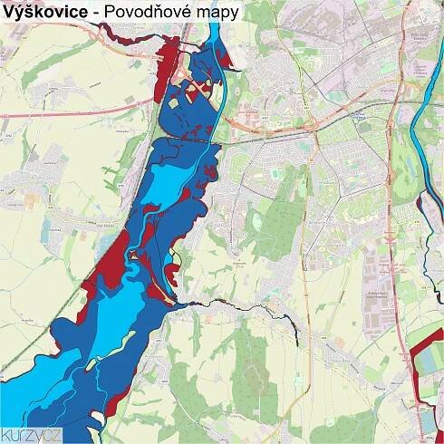 Výškovice - mapy | Kurzy.cz