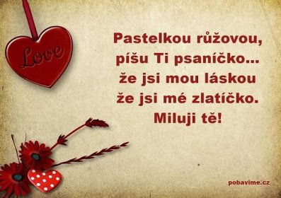 Zamilované obrázky s textem, romantické obrázky, vyznání lásky | Pobavime.cz