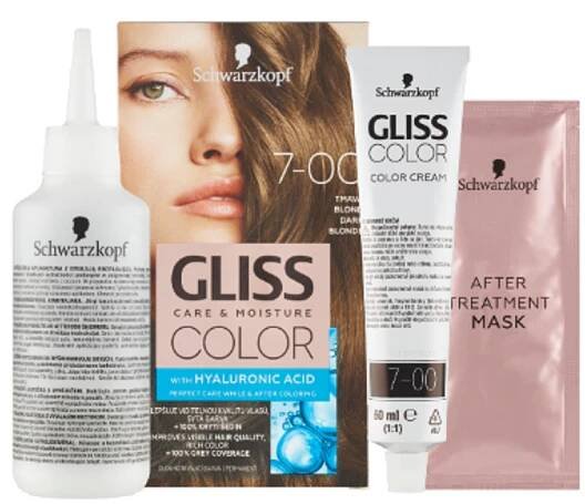 Schwarzkopf Gliss Color Haarfarbe 7-00 Dunkelblond 2 x 60 ml - VMD parfumerie - drogerie