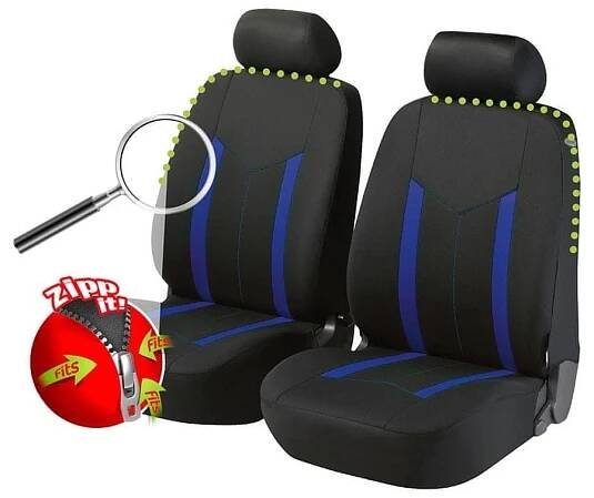 Autopotahy přední Kent Zipp-It - červeno/černé