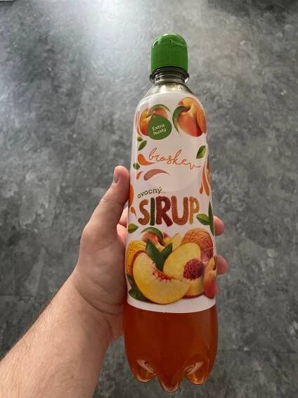 Podrobné informace o potravině Ovocný sirup broskev