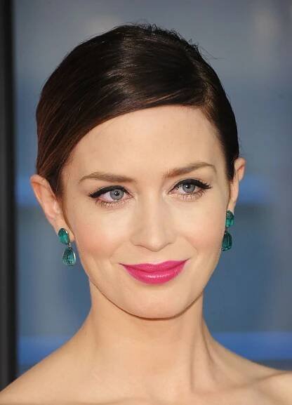 Emily Blunt walks the red carpet at the "The Five Year Engagement" Premiere during 2012 Tribeca Film Festival at the Ziegfeld Theatre on April 18, 2012 in New York City