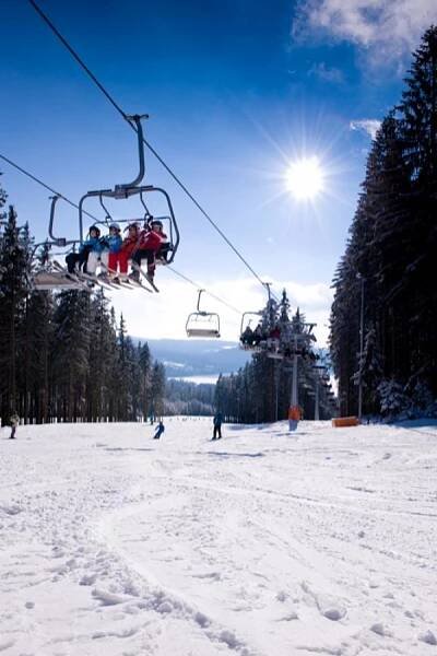 Lipno - sjezdovky a sníh