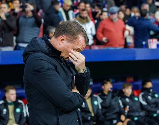 It was a miserable night for Brendan Rodgers