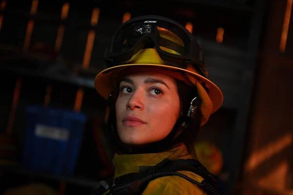FIRE COUNTRY Season 2 Episode 5 Photos This Storm Will Pass – Pictured: Stephanie Arcila as Gabriela Perez. Photo: Sergei Bachlakov/CBS ©2024 CBS Broadcasting, Inc. All Rights Reserved.