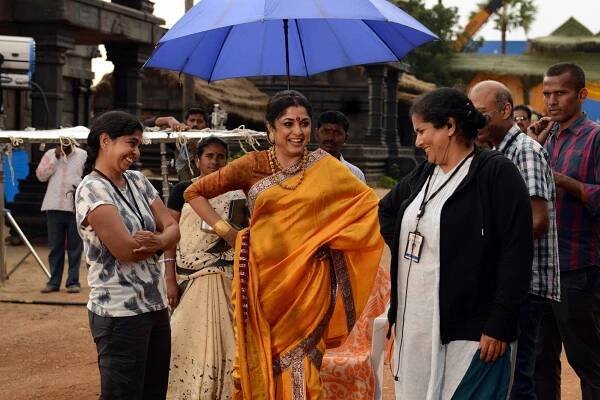 Ramya Krishnan - Baahubali 2: The Conclusion - Z natáčení