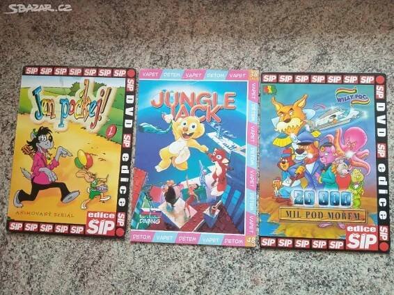 Sada 3 DVD pohádek pro děti, 1 ks 10 Kč - Znojmo - Bazar