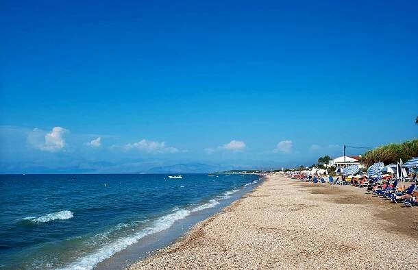 Acharavi beach, one of the best beaches in Corfu