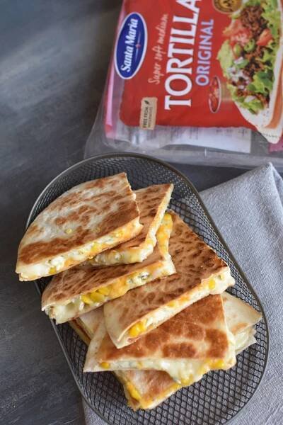 Quesadilla Santa Maria se čtyřmi druhy sýrů – Bohyně kuchyně