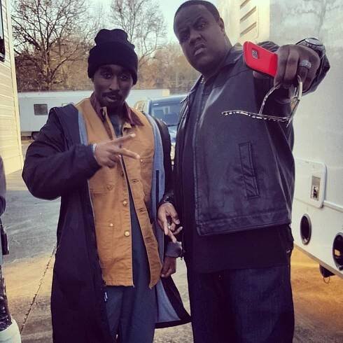 Demetrius Shipp Jr., Jamal Woolard - All Eyez on Me - Z natáčení