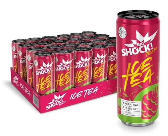 Karton Big Shock! Ice Tea Green Tea Raspberry