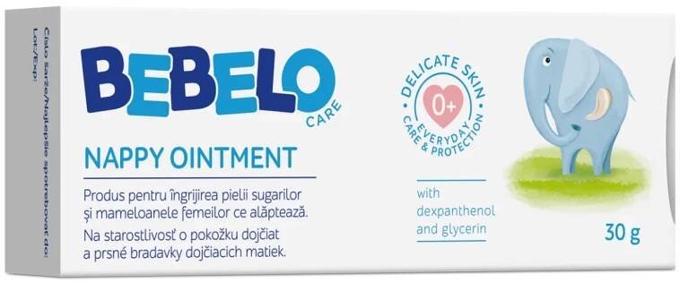 BEBELO Nappy Ointment 1×30 g, masť pre dojčiace mamičky a dojčatá