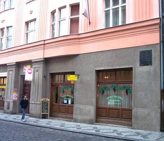 FÜGNER Jindřich- Na domě čp.970 v Růžové ulici 5 Praha 1 Nové Město – Pamětní desky v Praze