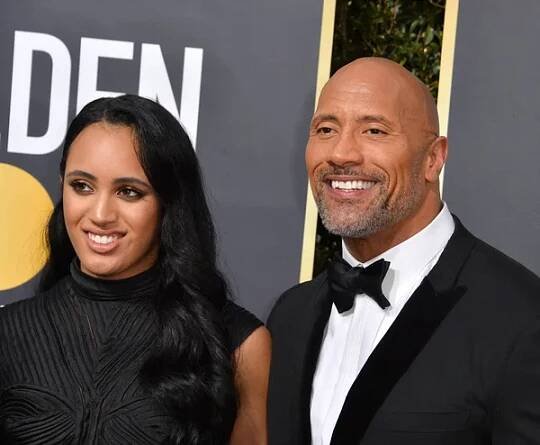 Dwayne Johnson & Simone Garcia Johnsonová — Stock obrázek