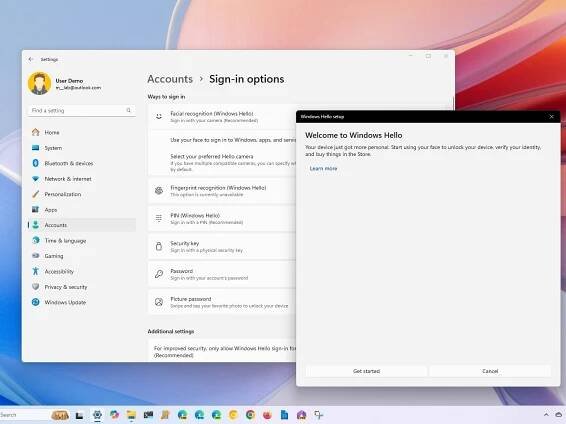 How to configure Windows Hello authentication on Windows 11