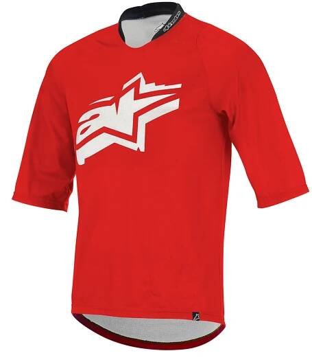  Alpinestars Totem 3/4 Jersey dres Red White - velikost XL 