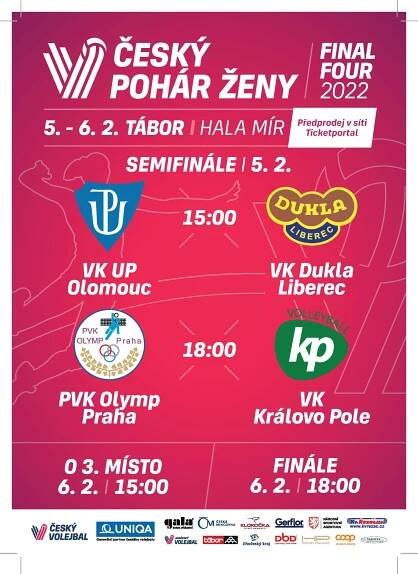 Tábor hostí o víkendu finále Českého poháru žen ve volejbalu