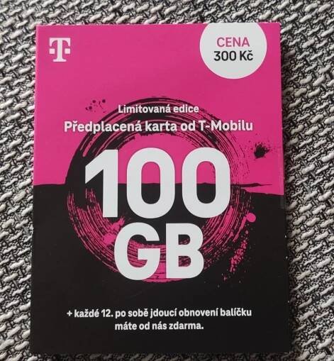 T-Mobile Twist karta 100 GB - expirace 4.6.2028